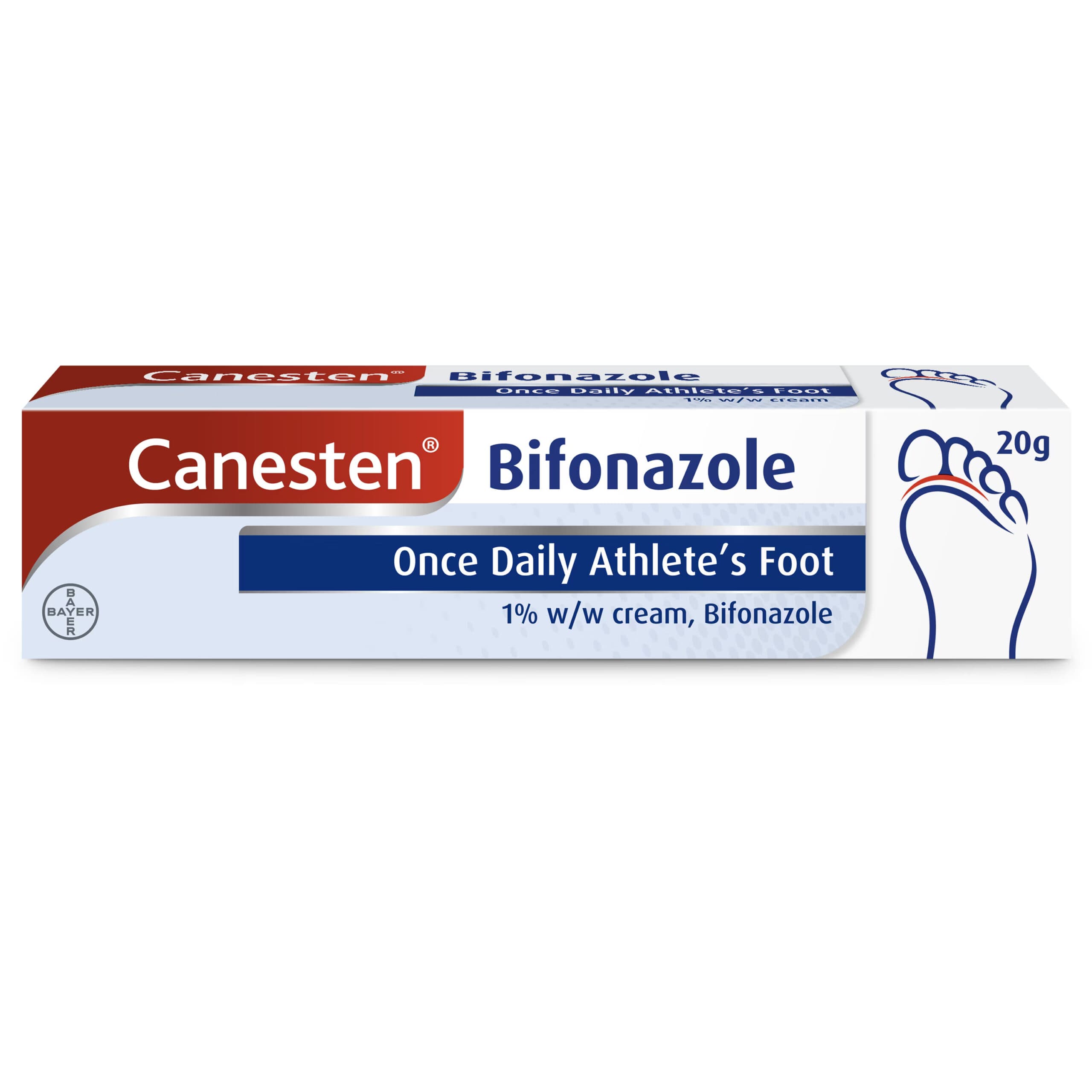 Canesten Bifonazole Once Daily 1% w/w Cream - 20g