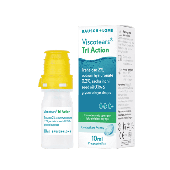 Viscotears Tri Action Eye Drops - 10ml
