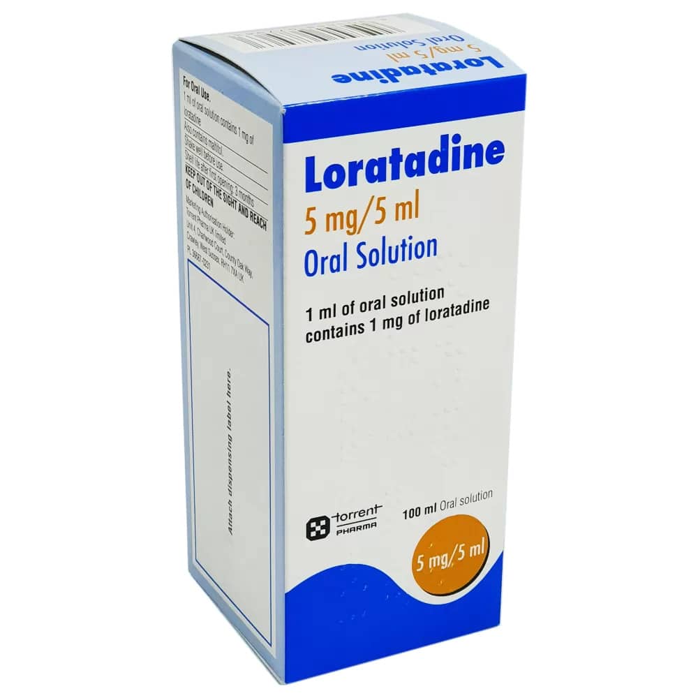 Loratadine 5mg/5ml Oral Solution 100ml - photo 1 of 1