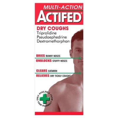Actifed Dry Coughs Liquid - 100ml — photo 1