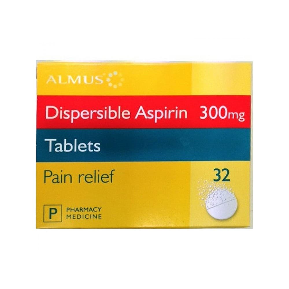 Aspirin Dispersible Tablets 300mg (32 Tablets) — photo 1