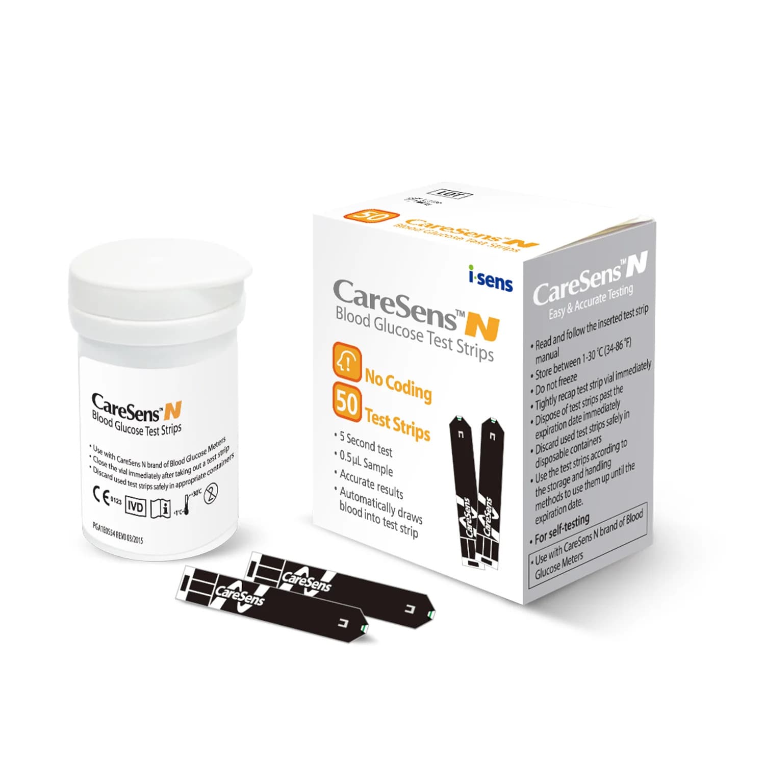 CareSens N Blood Glucose Test Strips - 50 Pack — photo 1