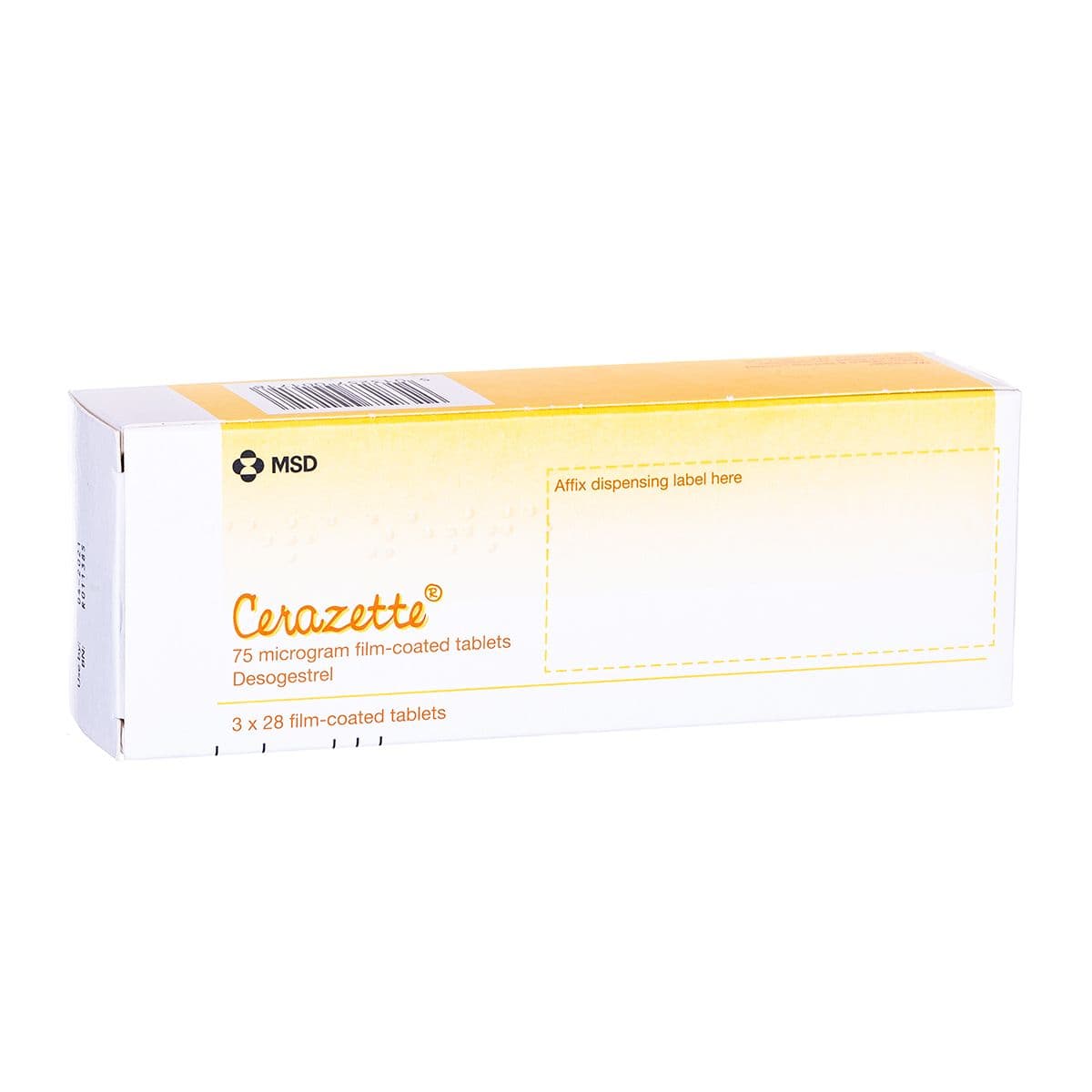Cerazette Mini Pill (Desogestrel) 75mcg - 84 Tablets — photo 1