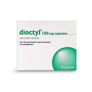 Dioctyl (Docusate) 100mg Capsules - 30 Capsules — photo 1
