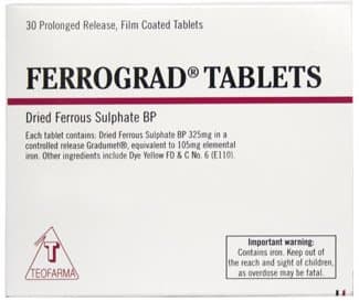 Ferrograd 325mg Tablets - 30 Tablets — photo 1