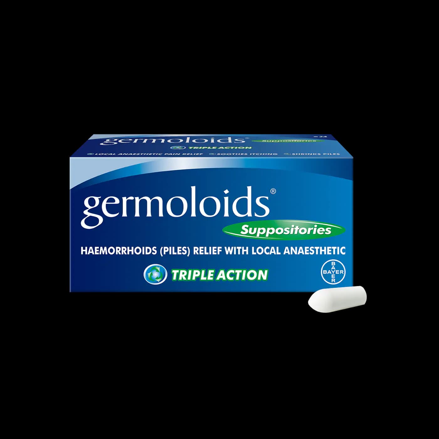 Germoloids Suppositories - 24 Suppositories — photo 1