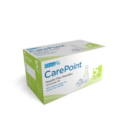 GlucoRx CarePoint Pen Needles 31g 5mm (100) — photo 1