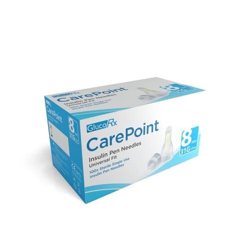 GlucoRx CarePoint Pen Needles 31g 8mm (100) — photo 1