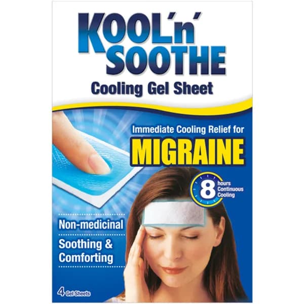 Kool 'n' Soothe Migraine Gel Sheet - 4 Pack — photo 1