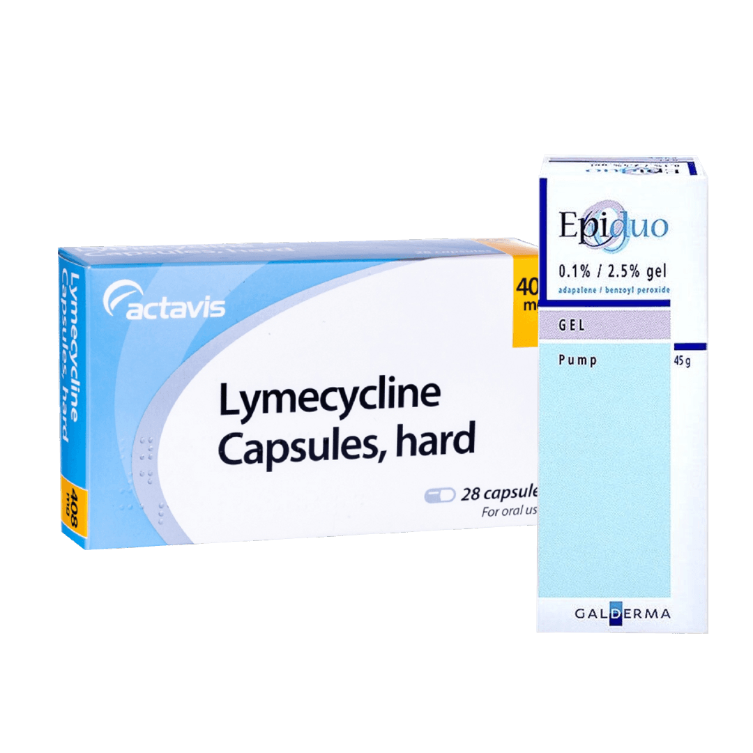 Lymecycline Capsules (84 Capsules) and Epiduo Gel (45g 0.1%) — photo 1