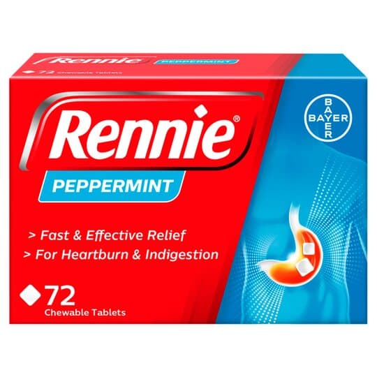 Rennie Peppermint - 72 Tablets — photo 1