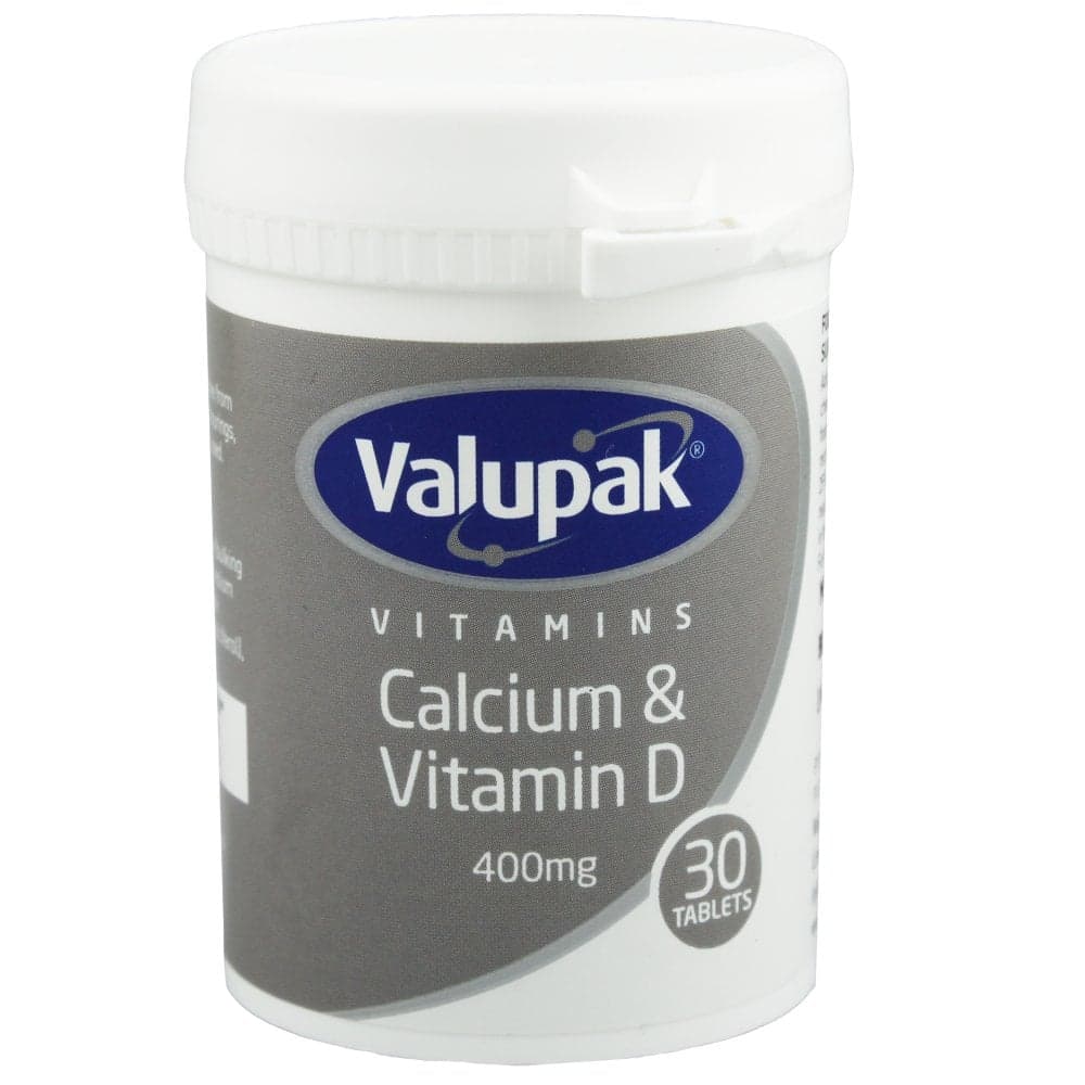 Valupak Calcium &amp; Vitamin D3 400mg - 30 Chewable Tablets — photo 1