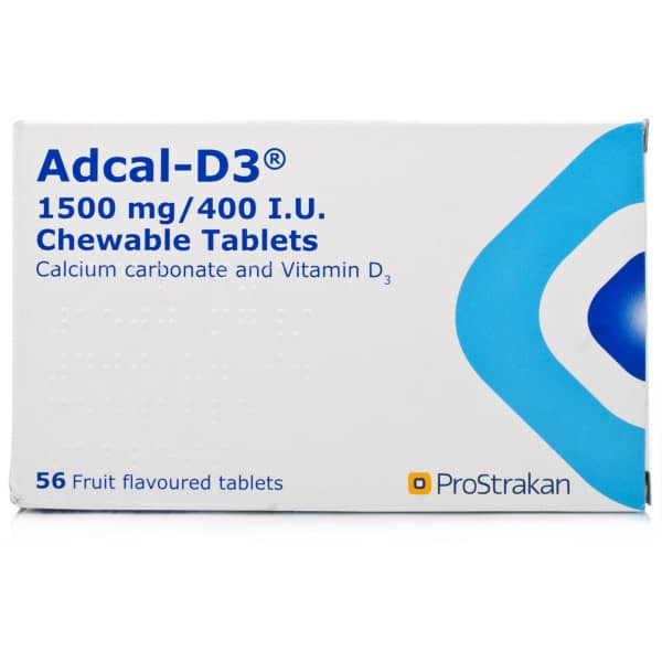Adcal-D3 1500 mg/ 400 IU Chewable Tablets - 56 Tablets - photo 1 of 1