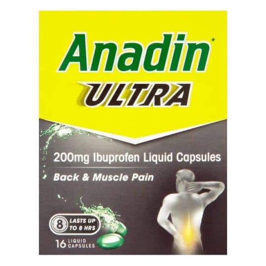 Anadin Ultra 200mg (16 Liquid Capsules) - photo 1 of 1