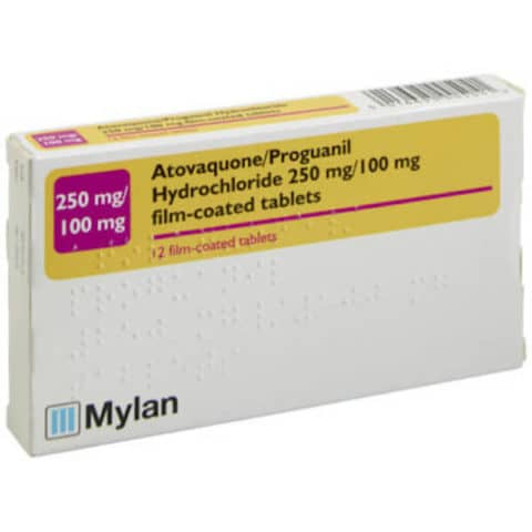 Atovaquone and Proguanil 250mg/100mg (Generic Malarone) - photo 1 of 1