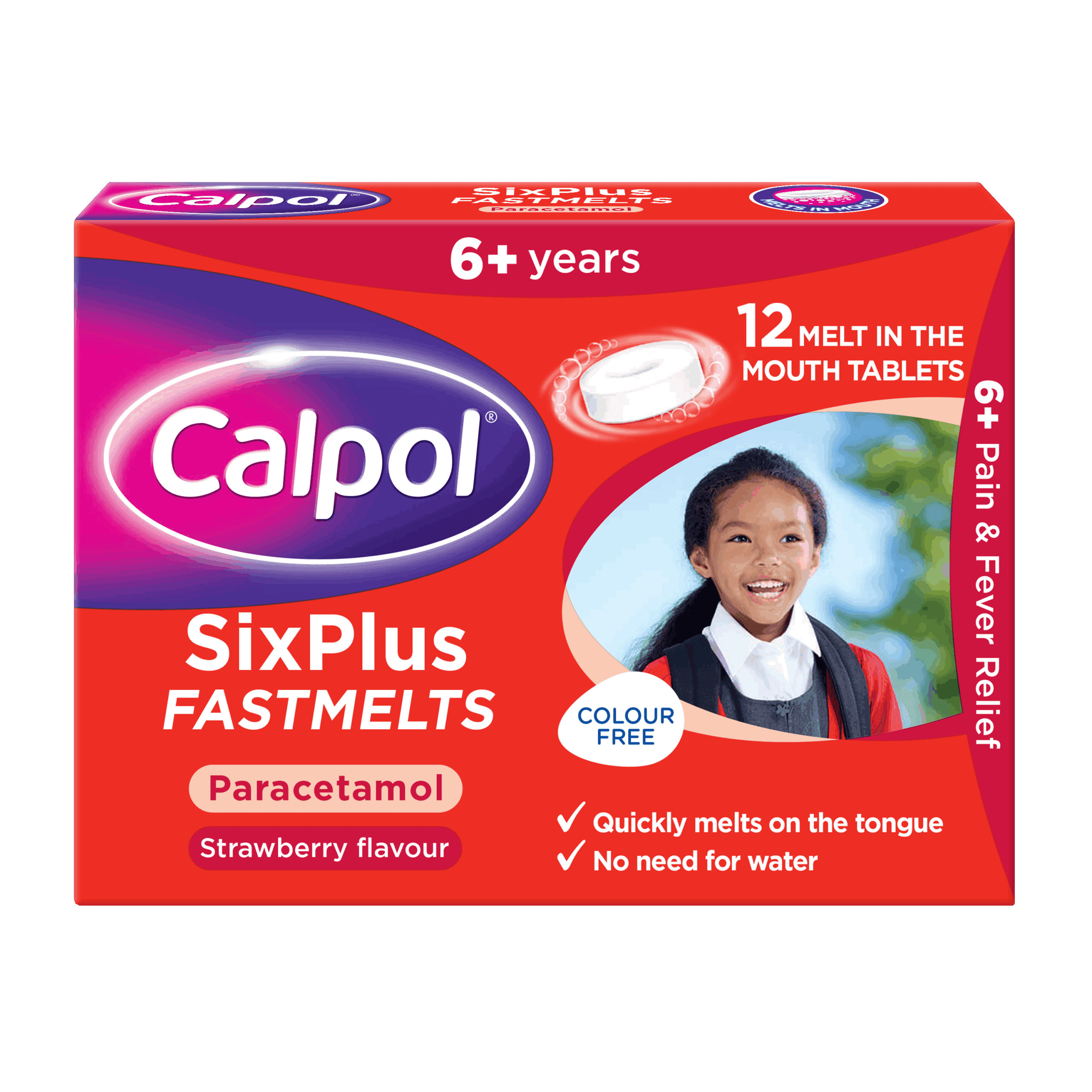 Calpol SixPlus Fastmelt Tablets - 12 Tablets — image 1 of 1