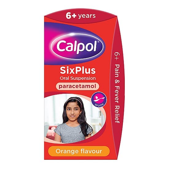Calpol SixPlus Suspension Orange Flavour - 200ml — image 1 of 1