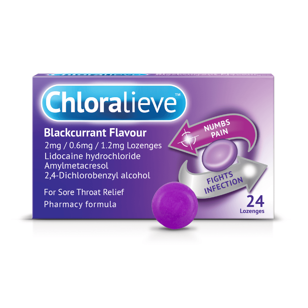 Chloralieve Blackcurrant Lozenges - 24 Lozenges — image 1 of 1