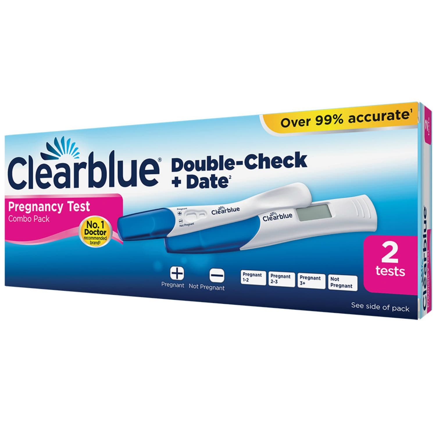 Clearblue One Step Pregnancy Test Kit - 2 Tests — image 1 of 1