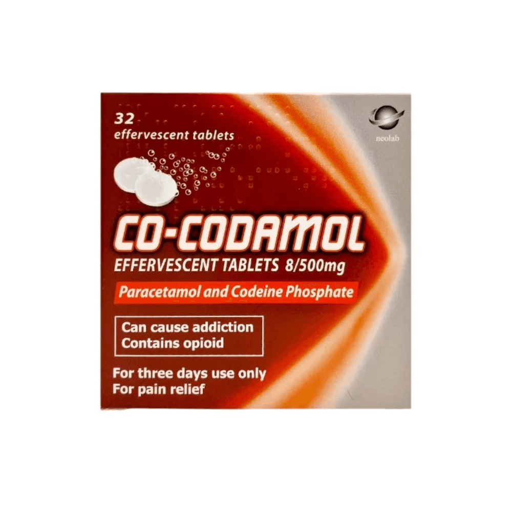 Soluble Co-codamol 8mg/500mg Effervescent Tablets - 32 Tablets - photo 1 of 1