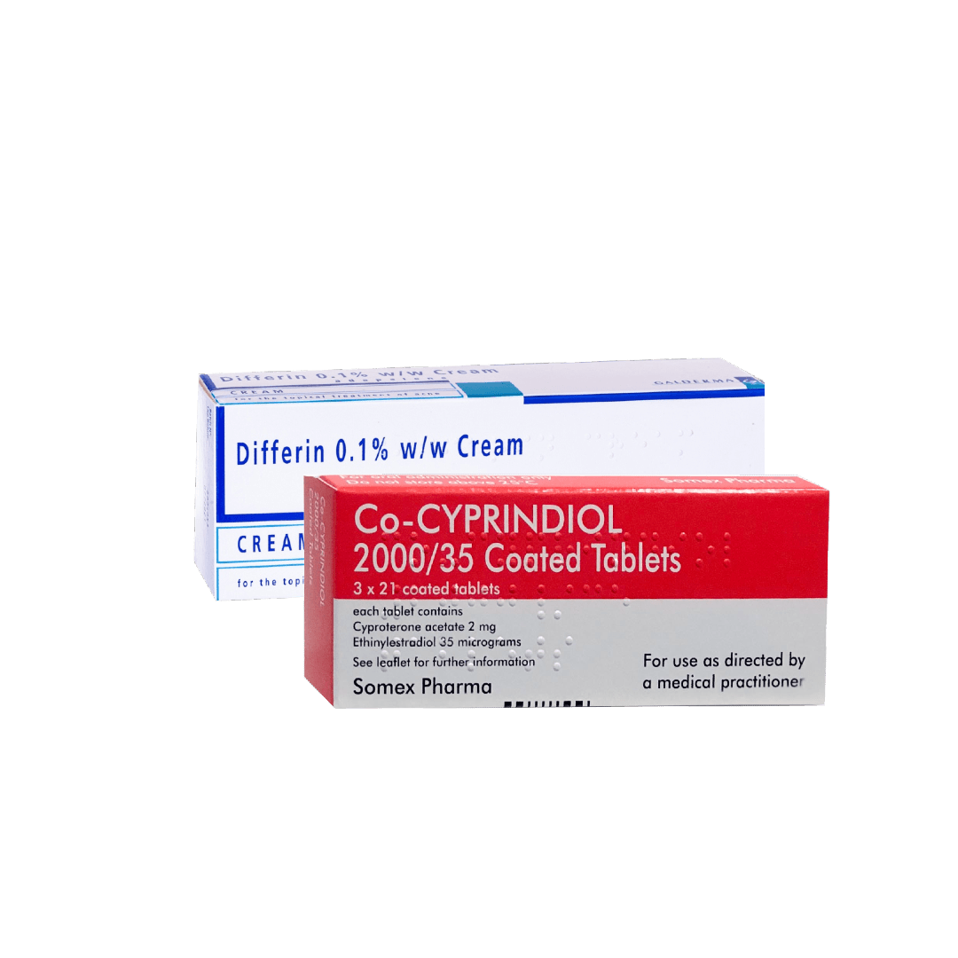 Co-cyprindiol (63 Tablets) and Adapalene Gel (45g) — image 1 of 1