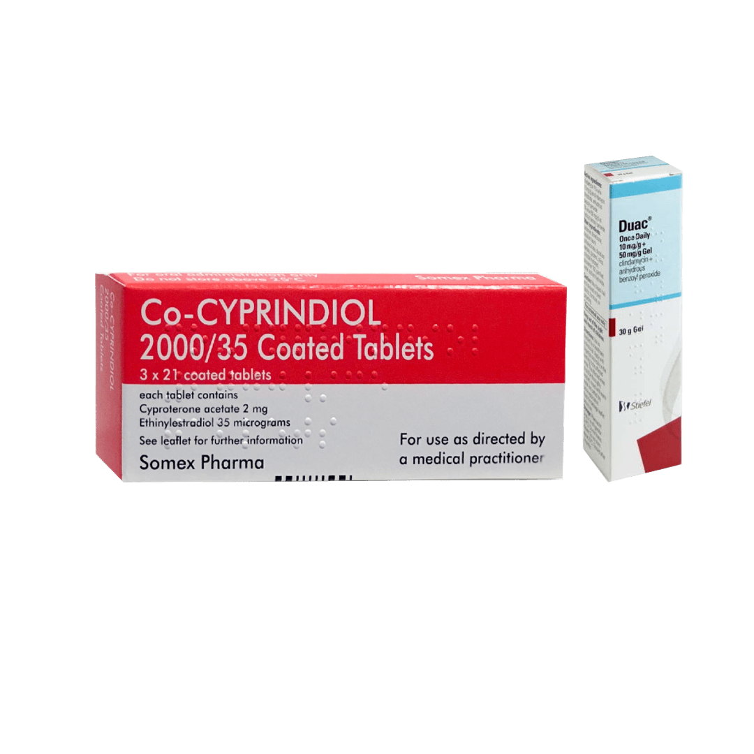 Co-cyprindiol (63 Tablets) and Duac Once Daily Gel 5% — image 1 of 1