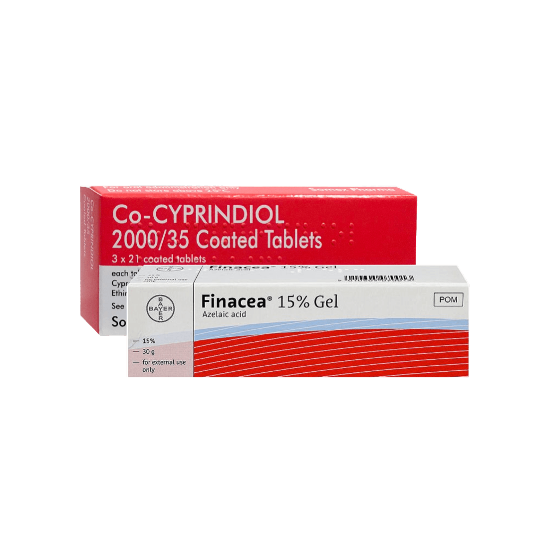Co-cyprindiol (63 Tablets) and Finacea 15% Gel (30g) — image 1 of 1