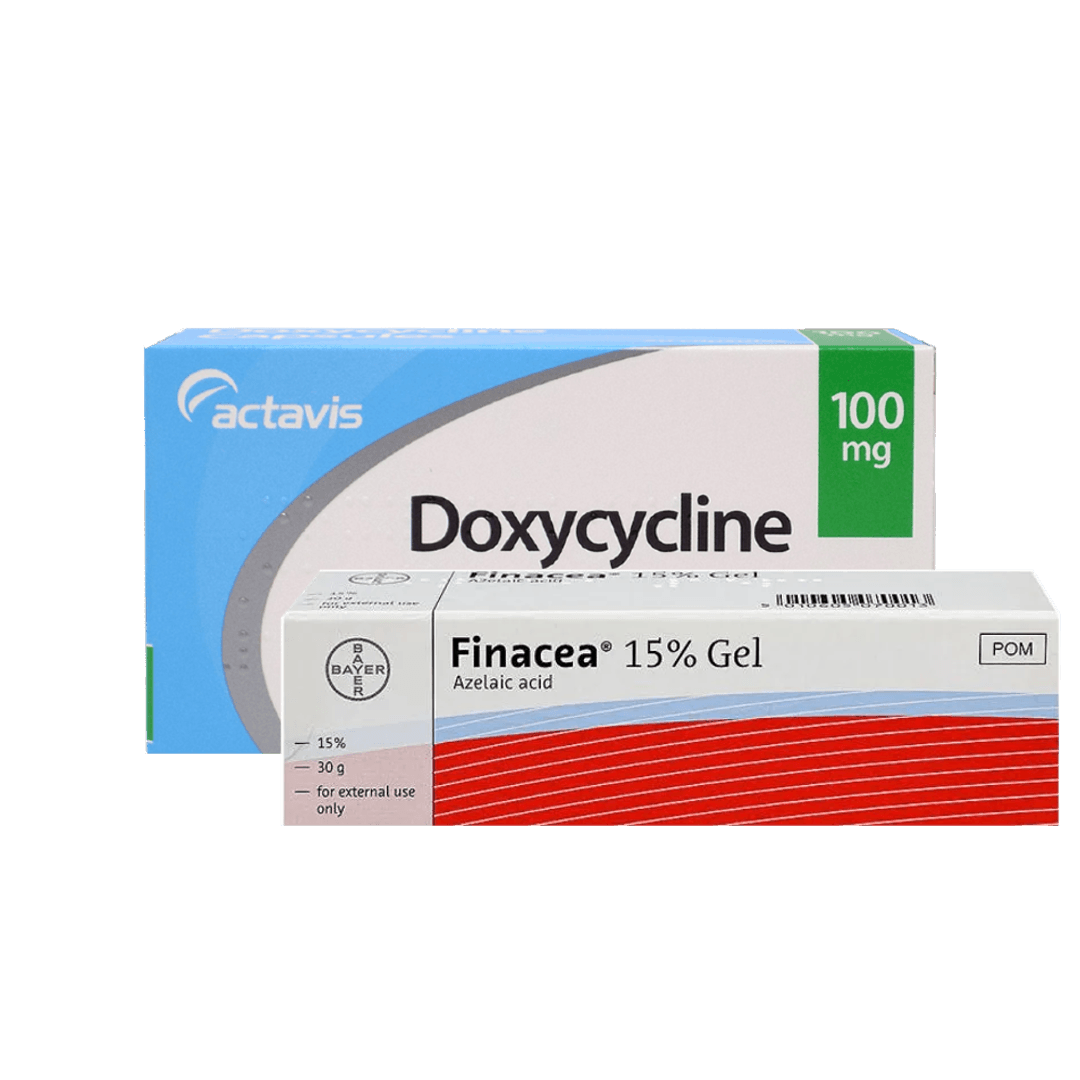 Doxycycline 100mg Capsules (84 Capsules) and Finacea 15% Gel — image 1 of 1
