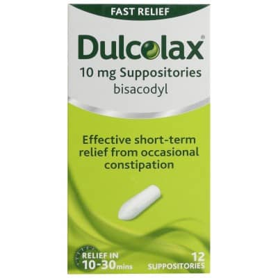 Dulcolax 10mg Suppositories - 12 Suppositories - photo 1 of 1