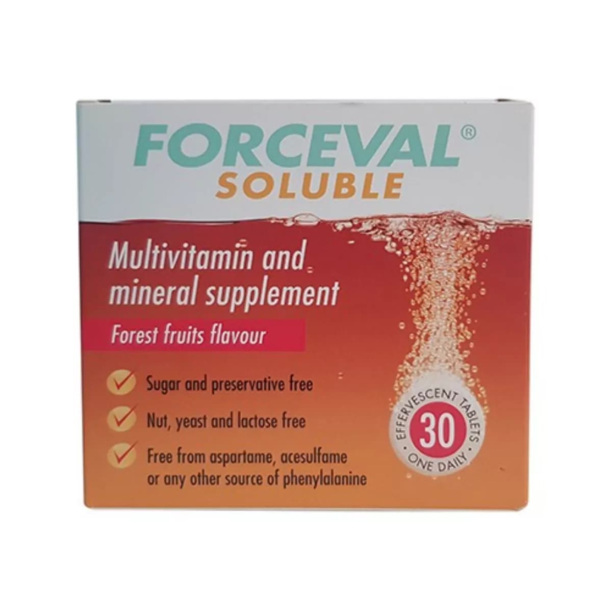 Forceval Soluble Multivitamin Tablets - 30 Tablets — image 1 of 1