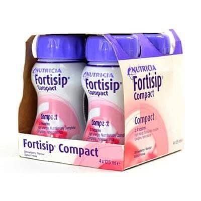 Nutricia Fortisip Compact Strawberry - 4 x 125ml - photo 1 of 1