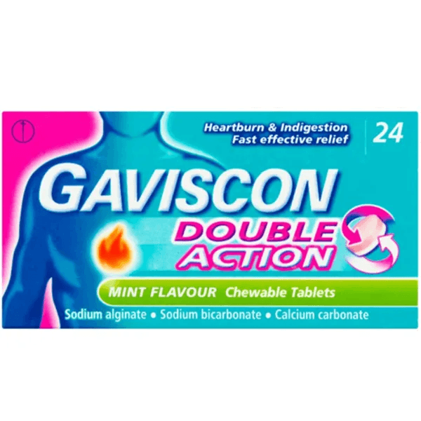Gaviscon Double Action Chewable Tablets Mint - 24 Tablets - photo 1 of 1