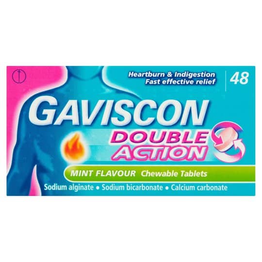 Gaviscon Double Action Chewable Tablets Mint - 48 Tablets - photo 1 of 1