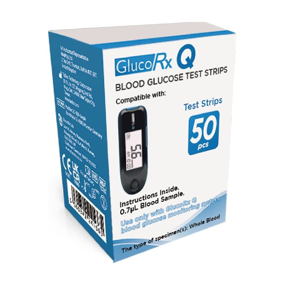 GlucoRx Q Blood Glucose Test - 50 Test Strips - photo 1 of 1