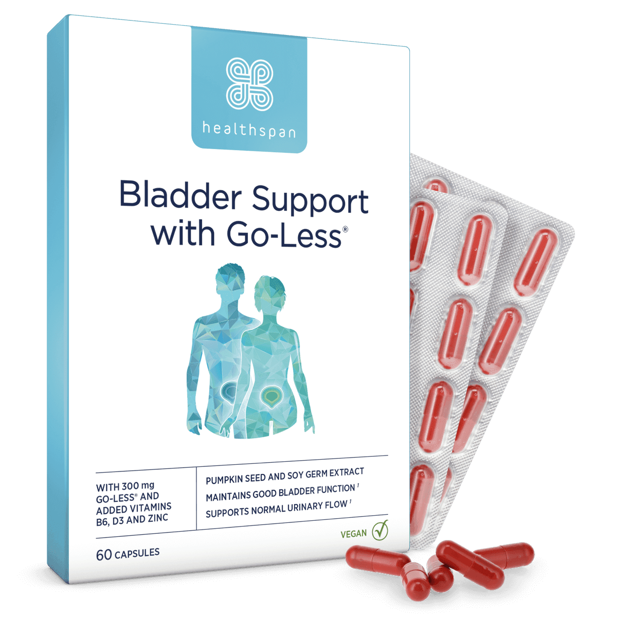 Healthspan Bladder Support with Go-Less - 60 Capsules — image 1 of 1