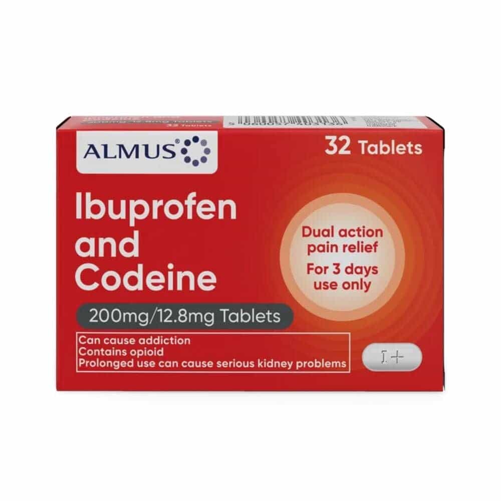 Almus Ibuprofen and Codeine 200mg/12.8mg Tablets