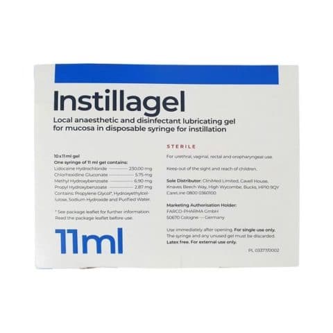 Instillagel Pre-filled Syringes - 10 x 11ml pre-filled syringes — image 1 of 1