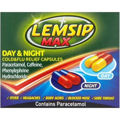 Lemsip Max Cold & Flu Relief Day & Night Capsules - 16 Capsules - photo 1 of 1