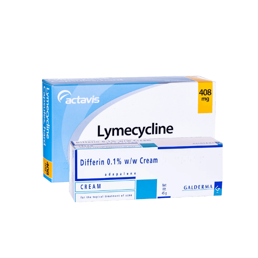 Lymecycline Capsules (84 Capsules) and Differin Gel (45g) — image 1 of 1