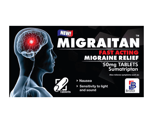 Migraitan 50mg Tablets - 2 Tablets - photo 1 of 1