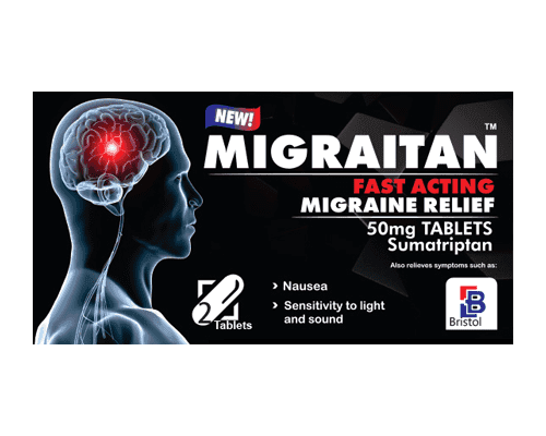Migraitan 50mg Tablets - 2 Tablets — image 1 of 1