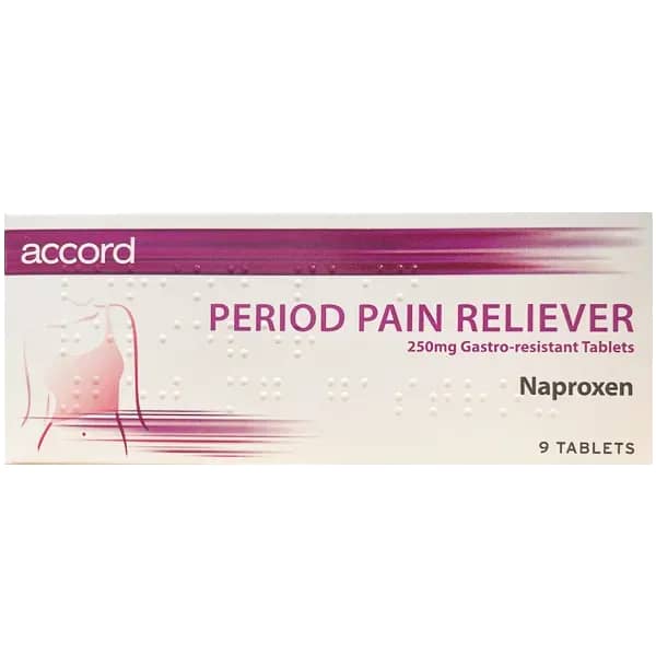 Naproxen 250mg Period Pain Reliever Gastro-resistant - 9 Tablets - photo 1 of 1