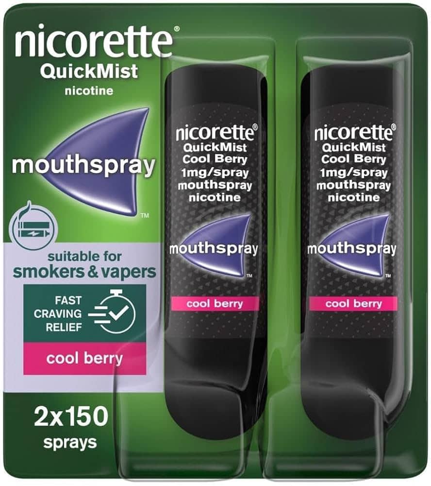 Nicorette QuickMist Cool Berry 1mg Mouthspray - Duo Pack - photo 1 of 1