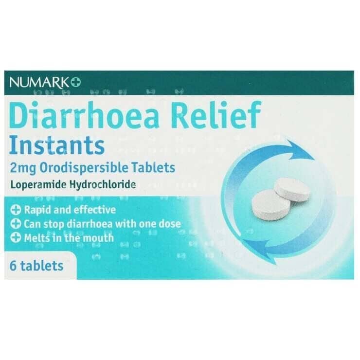 Numark Diarrhoea Relief Loperamide Instants - 6 Tablets - photo 1 of 1