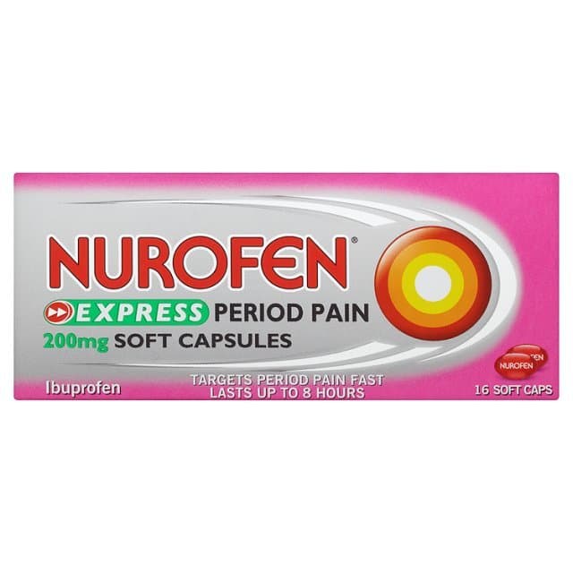 Nurofen Express Period Pain 200mg Soft Capsules (16) — image 1 of 1