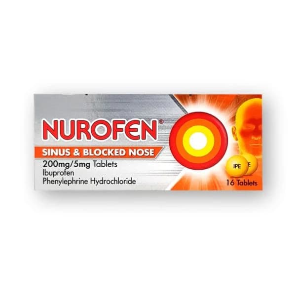 Nurofen Sinus & Blocked Nose 200mg/5mg Tablets - 16 Tablets — image 1 of 1
