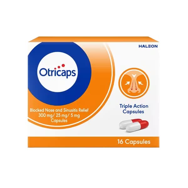 Otricaps Blocked Nose and Sinusitis Relief Capsules - 16 Capsules — image 1 of 1