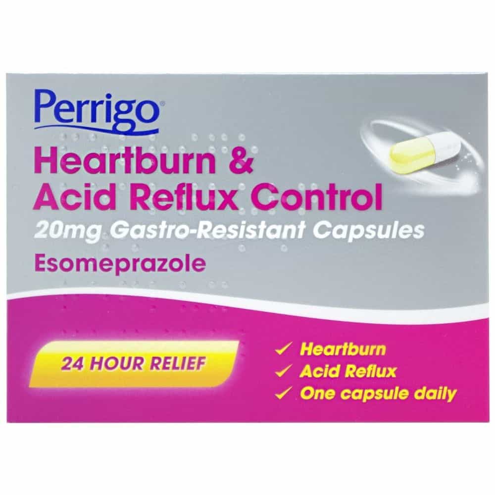 Perrigo Esomeprazole Heartburn & Acid Reflux Control 20mg Capsules
