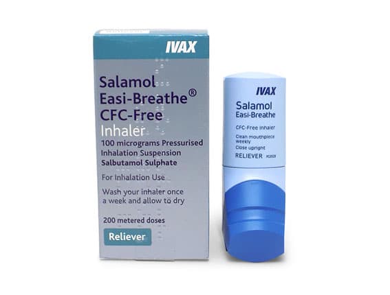 Salamol (Salbutamol) Easi-Breathe CFC Free Inhaler 100mcg — image 1 of 1