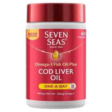 Seven Seas Cod Liver Oil One-A-Day Capsules (60) — image 1 of 1